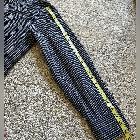 Calvin Klein Garment Wash Men’s Plaid Long Sleeve Button Down Blue Size XXL - Picture 7 of 10